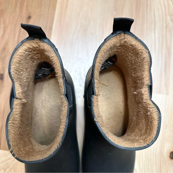 Chooka Black Rubber Ankle Rain Boots Booties size 8 - Picture 4 of 6